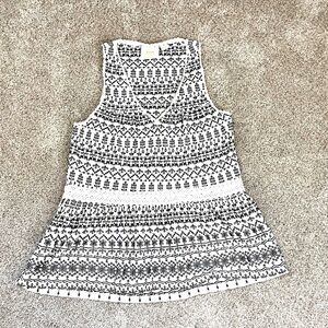 Maeve by Anthropologie Eyelet Peplum Sleeveless Top